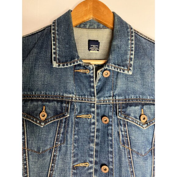 Gap Womens Small Blue Denim Jean Jacket Size Small - Picture 2 of 6